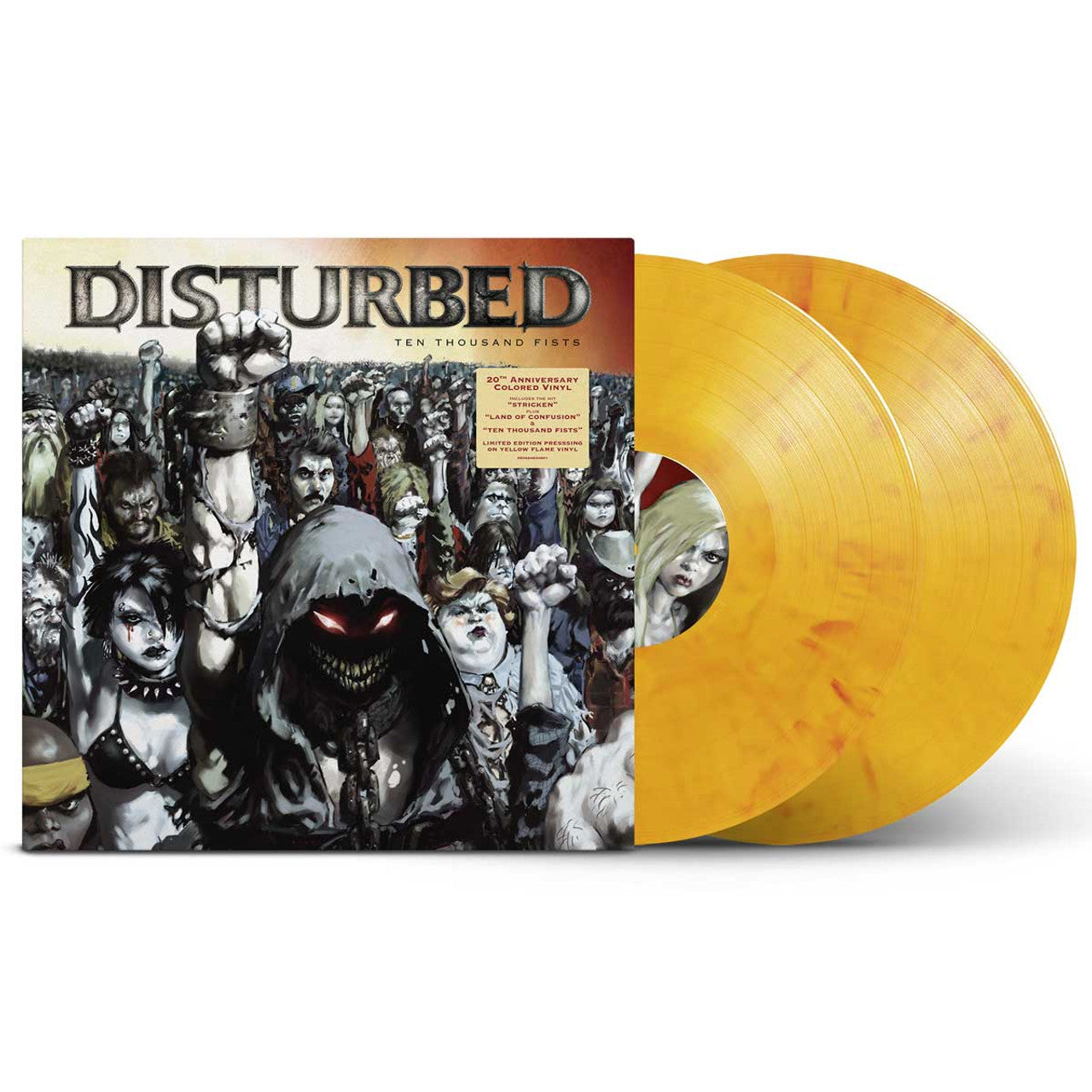 Disturbed - Ten Thousand Fists [2LP Yellow Flame] Vinyl Record