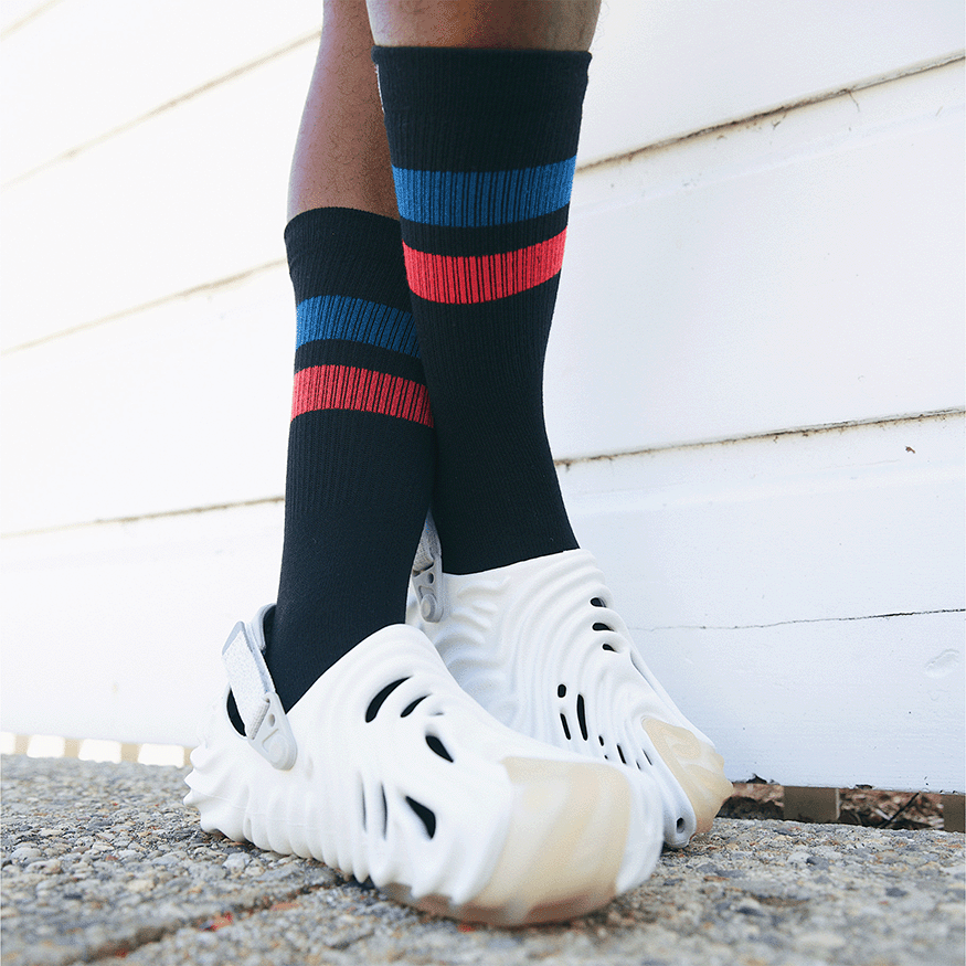 REPREVE® Subtle Midnight Adult Crew Socks
