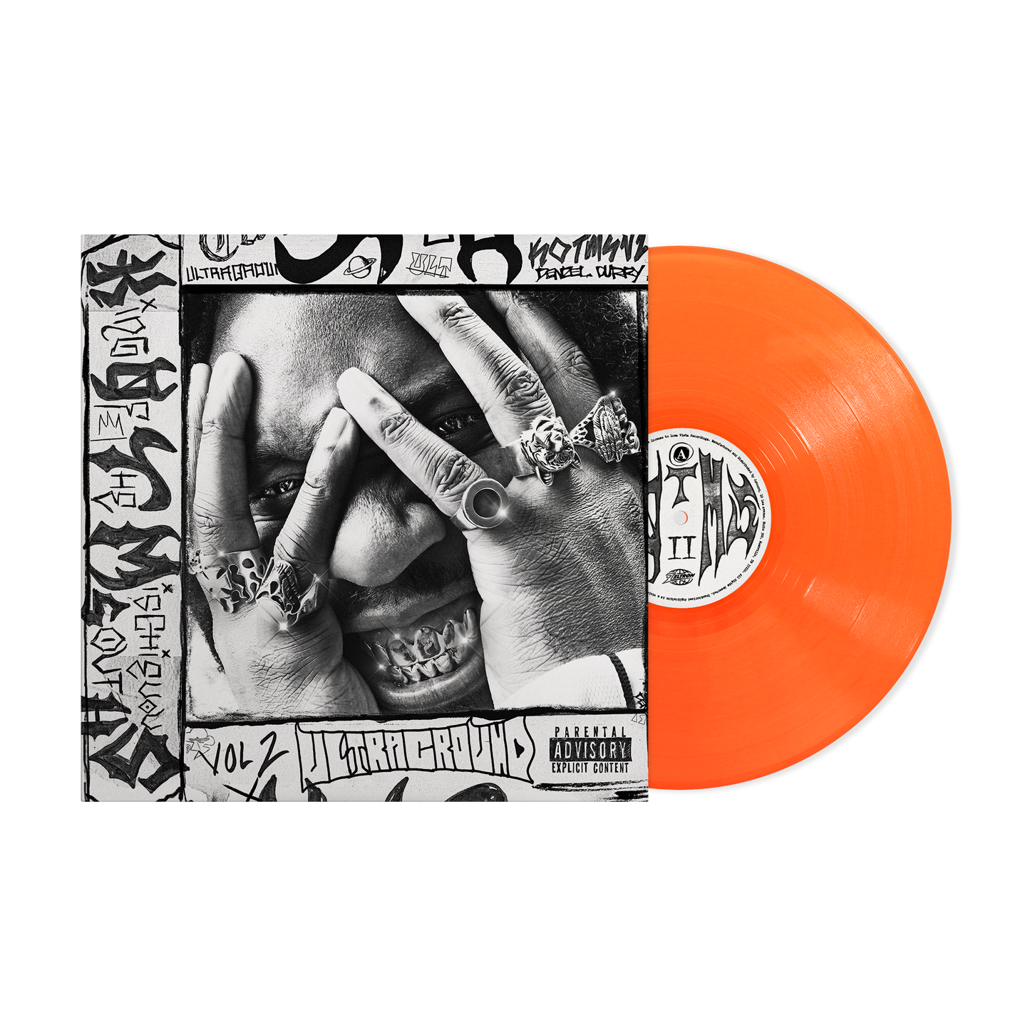 Denzel Curry ‘King Of The Mischievous South VOL. 2’ LP (Limited Edition – Only 500 Made, Neon Orange Vinyl) Vinyl Record