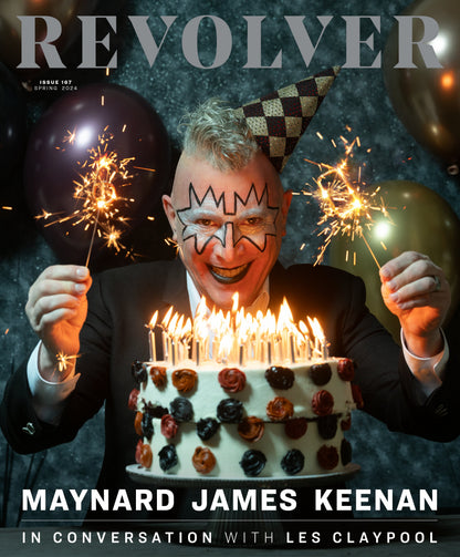 Maynard James Keenan X Revolver Bundle W/ Spring 2024 Issue & Puscifer 'Global Probing, Live From Prescott' 2 LP (Limited Edition – Only 500 Made, Clear W/ White Smoke Vinyl) Vinyl Record