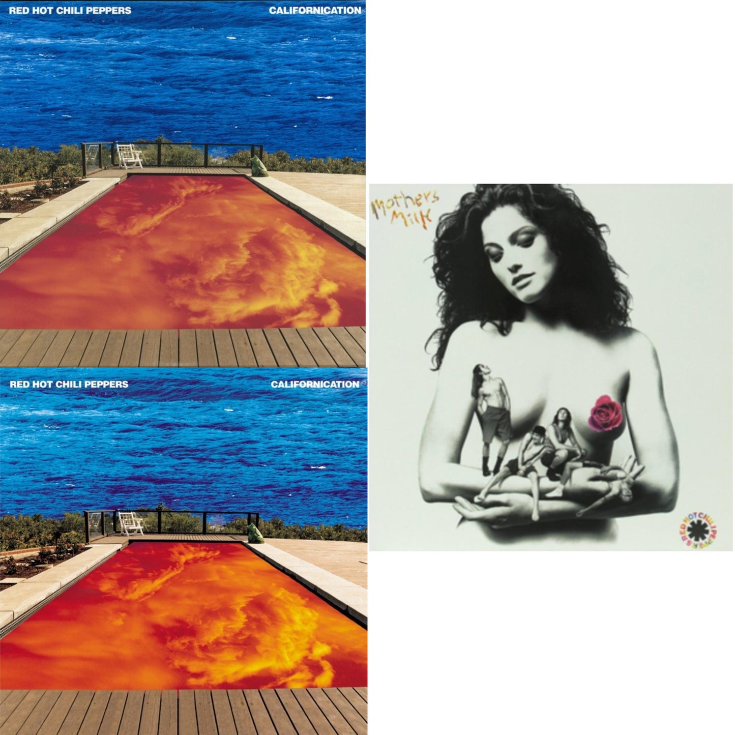 Red Hot Chili Peppers - Californication (2LP/180G) & Californication (2LP/Red & Blue Vinyl) & Mother's Milk