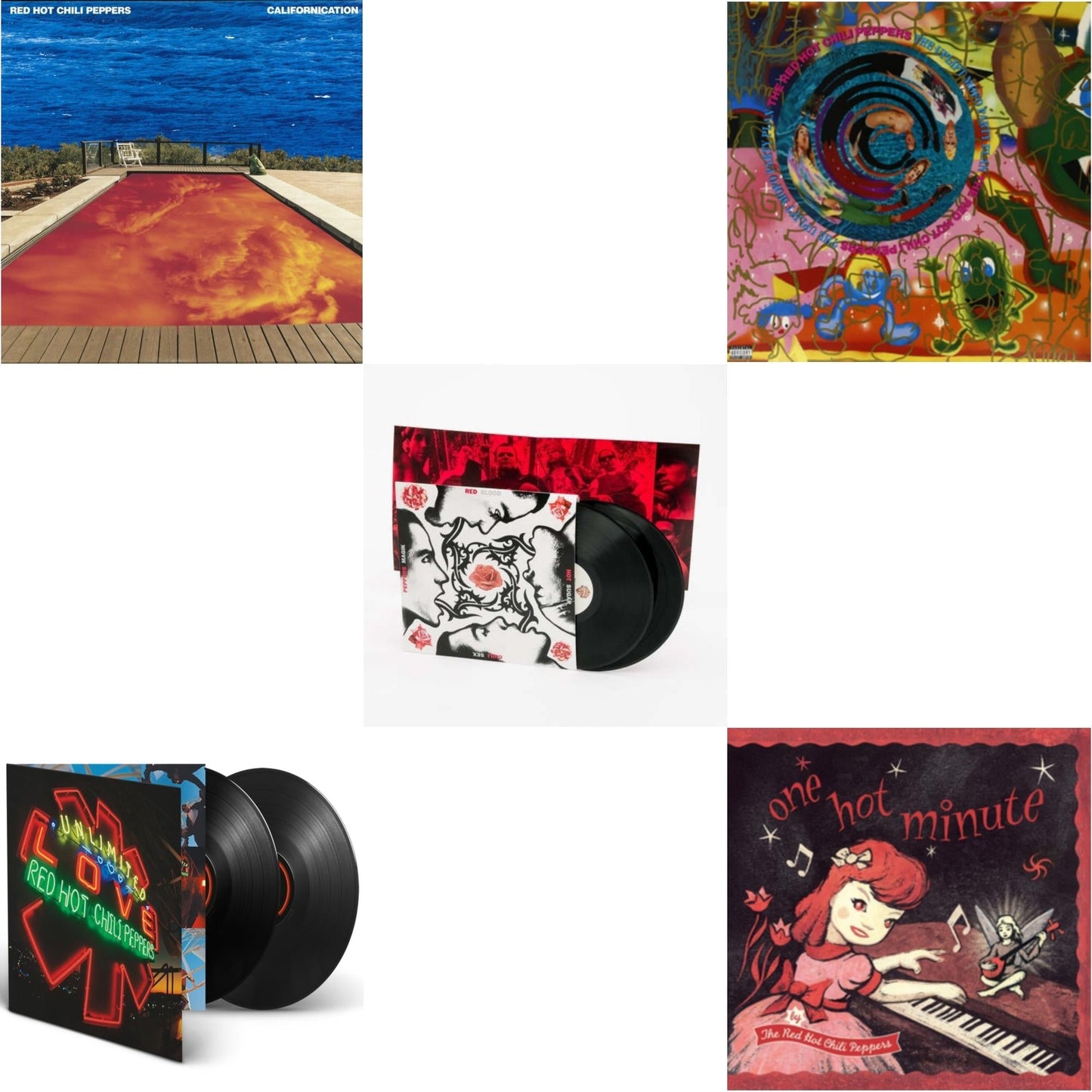 Red Hot Chili Peppers - Californication (2LP/180G) & Unlimited Love (Deluxe/2LP) & One Hot Minute & Blood Sugar Sex Magik & Uplift Mofo Party Plan