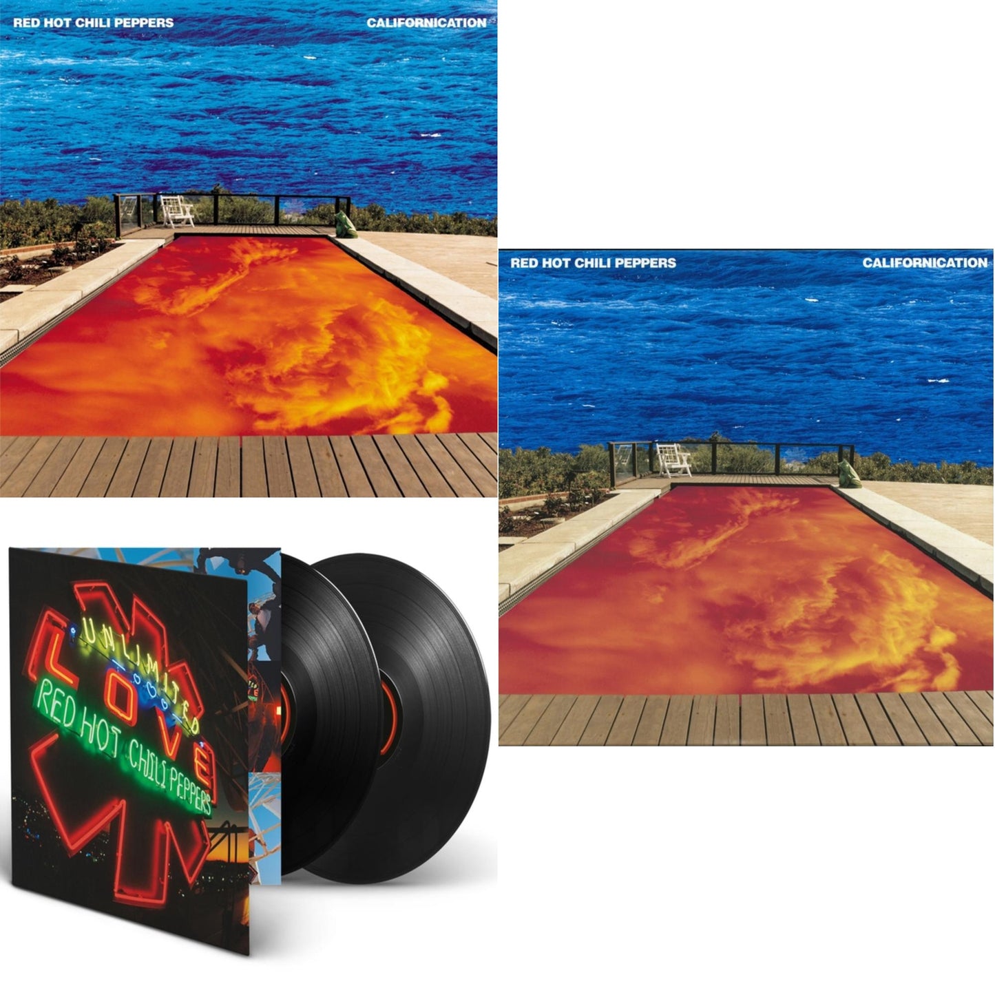 Red Hot Chili Peppers - Californication (2LP/180G) & Californication (2LP/Red & Blue Vinyl) & Unlimited Love (Deluxe/2LP)