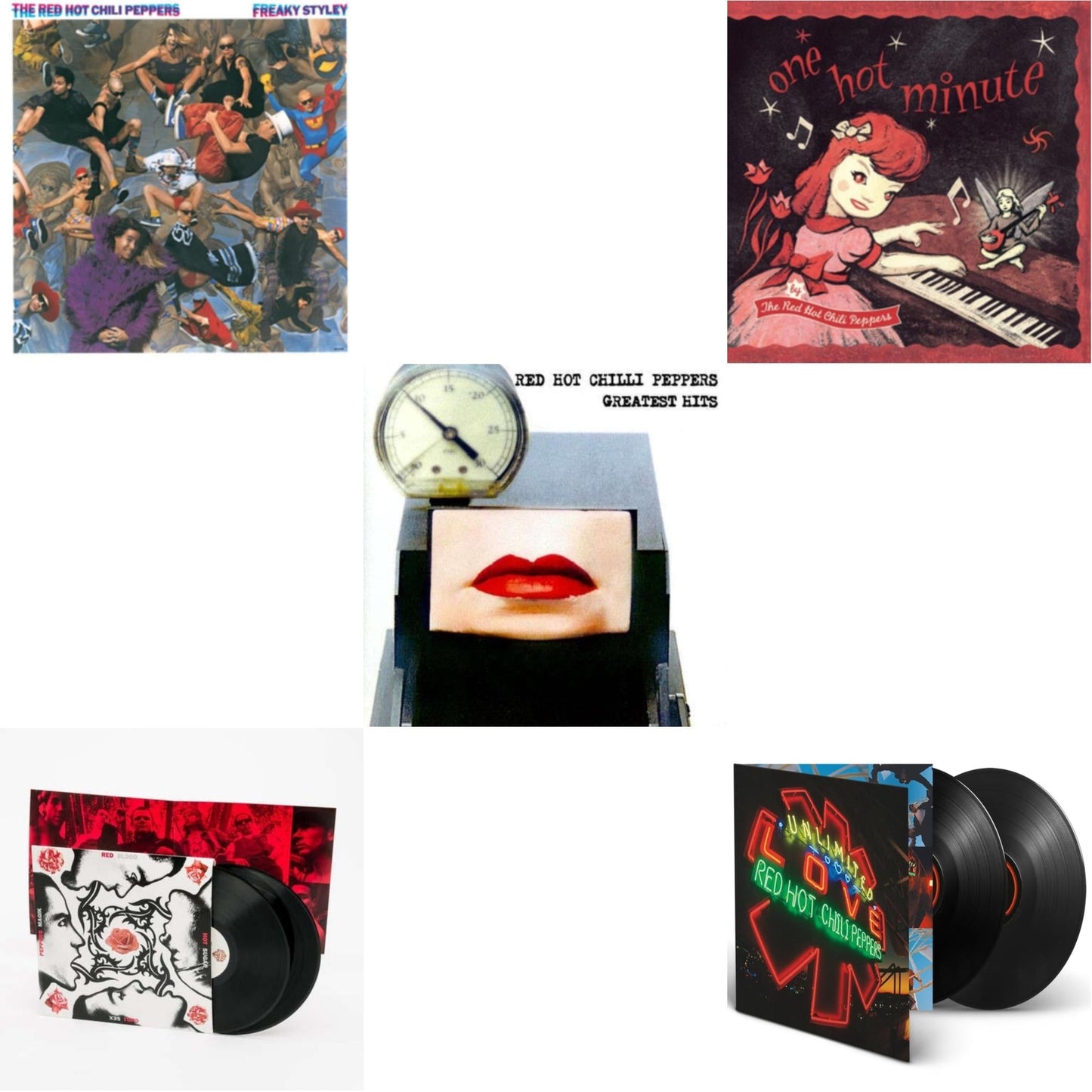 Red Hot Chili Peppers - Greatest Hits (X) & Unlimited Love (Deluxe/2LP) & One Hot Minute & Blood Sugar Sex Magik & Freaky Styley