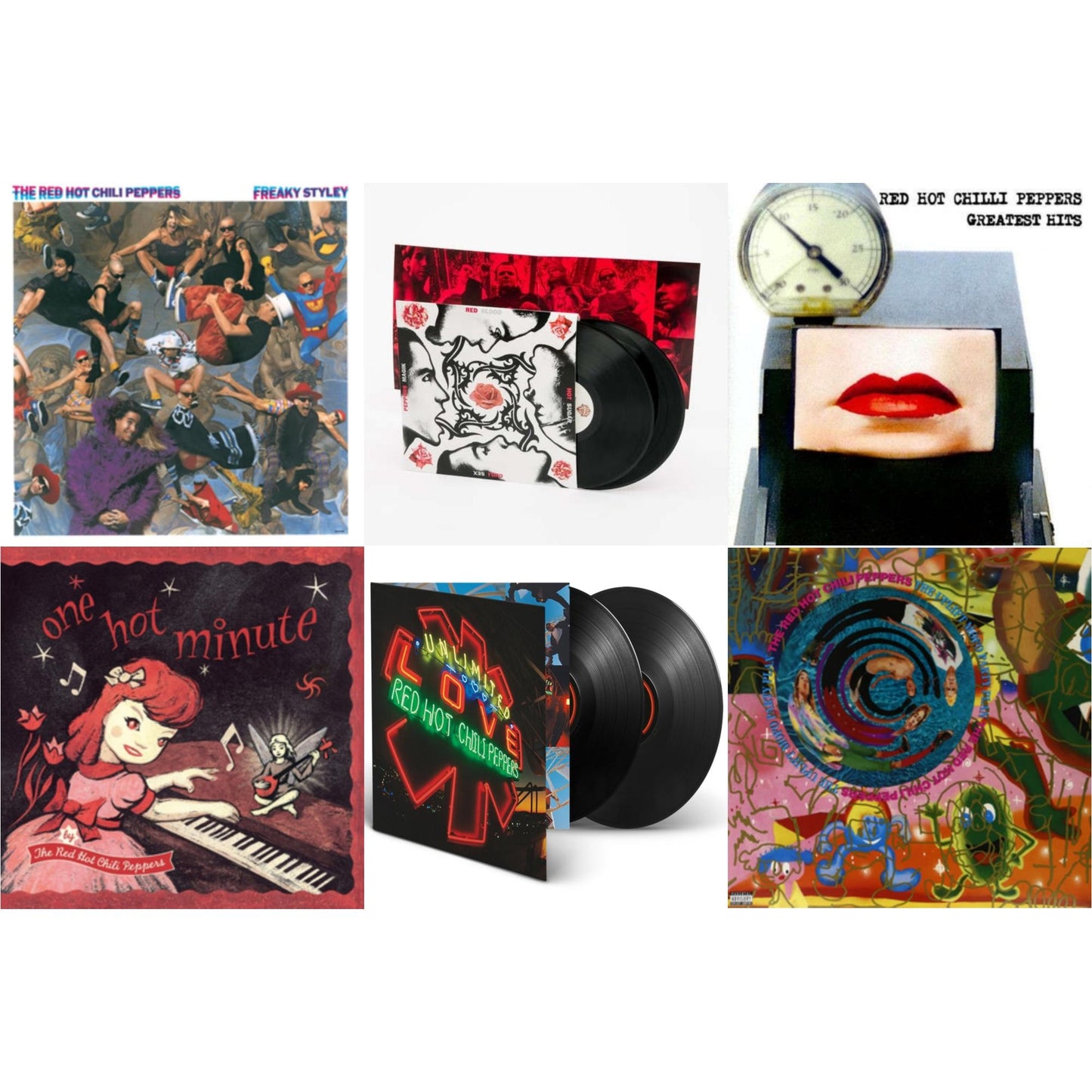 Red Hot Chili Peppers - Greatest Hits (X) & Unlimited Love (Deluxe/2LP) & One Hot Minute & Blood Sugar Sex Magik & Freaky Styley & Uplift Mofo Party Plan