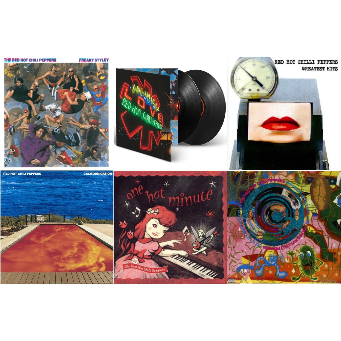Red Hot Chili Peppers - Californication (2LP/180G) & Greatest Hits (X) & Unlimited Love (Deluxe/2LP) & One Hot Minute & Freaky Styley & Uplift Mofo Party Plan