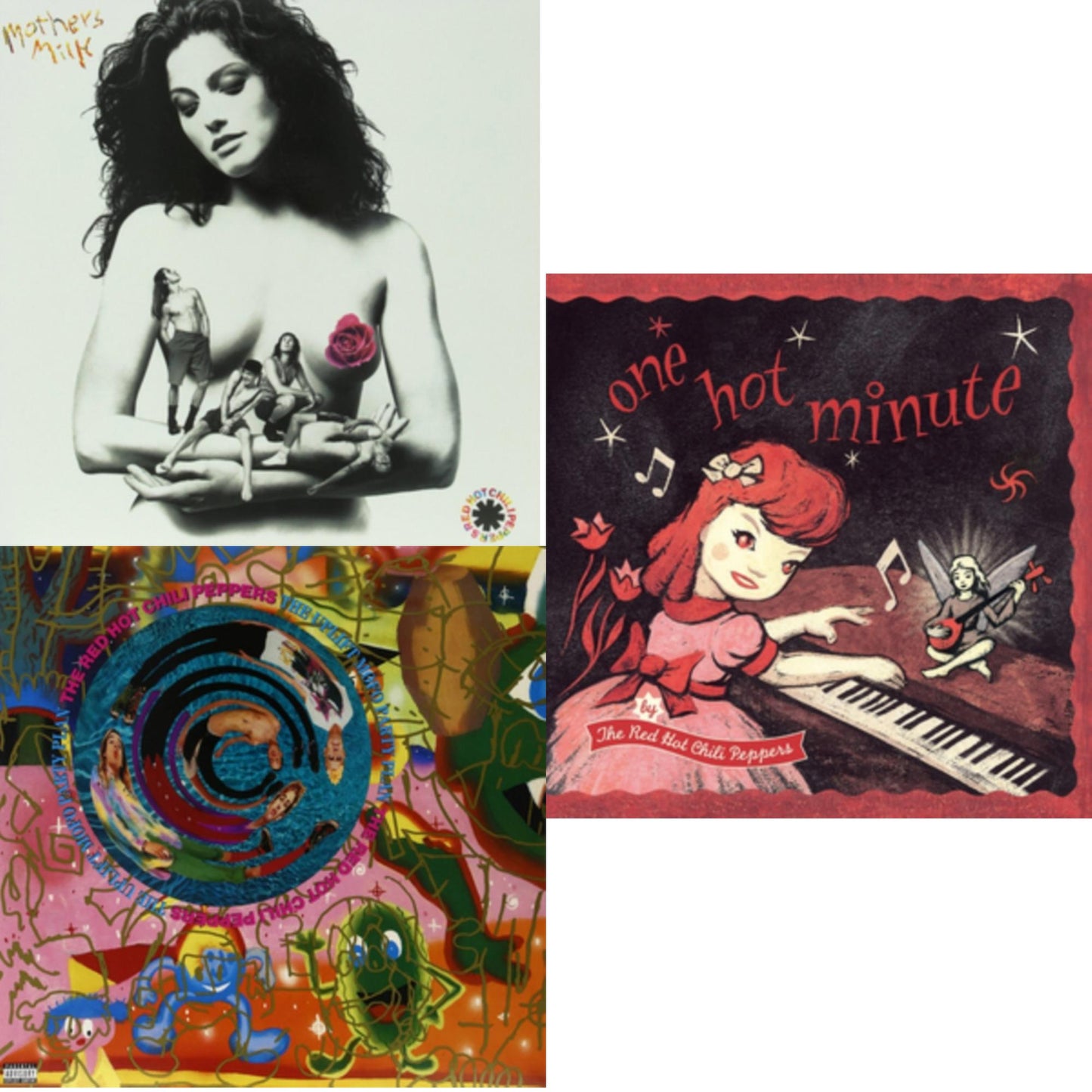 Red Hot Chili Peppers - One Hot Minute & Mother's Milk & Uplift Mofo Party Plan - LP Vinyl Bundle