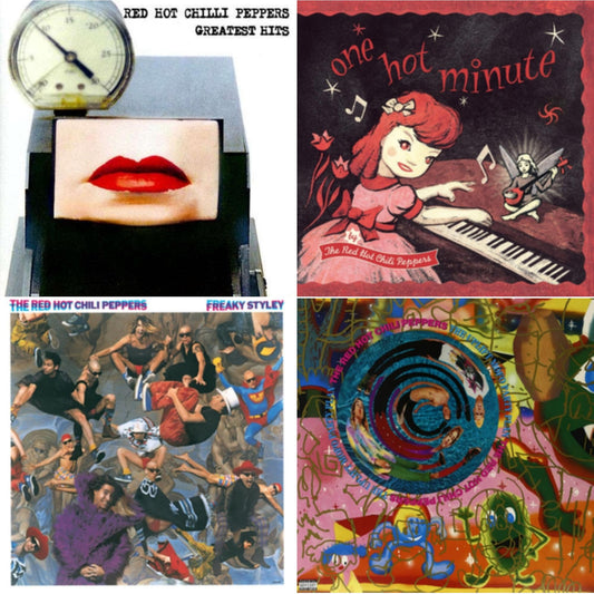 Red Hot Chili Peppers - Greatest Hits (X) & One Hot Minute & Freaky Styley & Uplift Mofo Party Plan - LP Vinyl Bundle