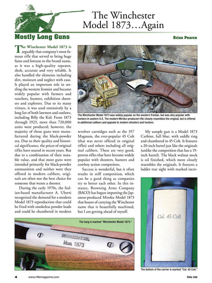 Rifle September 2023 - The Sporting Firearms Journal: Horus Vision Complete Shooter Package, Weatherby's New 338 RPM, Benelli Lupo In 6mm Creedmoor, The Winchester Model 1873 & More