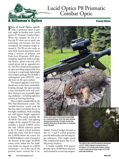 Rifle - November 2024: Palmetto State Armory PA-15 Multi, New Model 2020 Boundary, 22 Long Rifle At 300 Yards, Marlin's New 336: As Good Or Better?, X-Bolt 2 Hunter 243 Winchester & More!