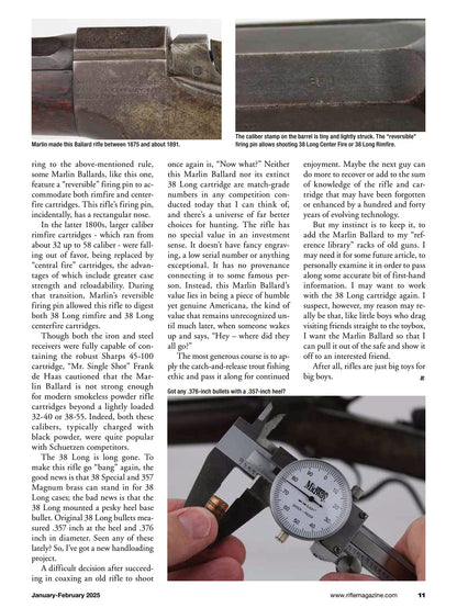 Rifle - January 2025: Everything You Need To Know About Suppressors, Jarrett Rifles 257 Weatherby, Swarovski NL Pure 14x52 Binoculars, Final Work On The Model 52C Winchester, Product Reviews & More!