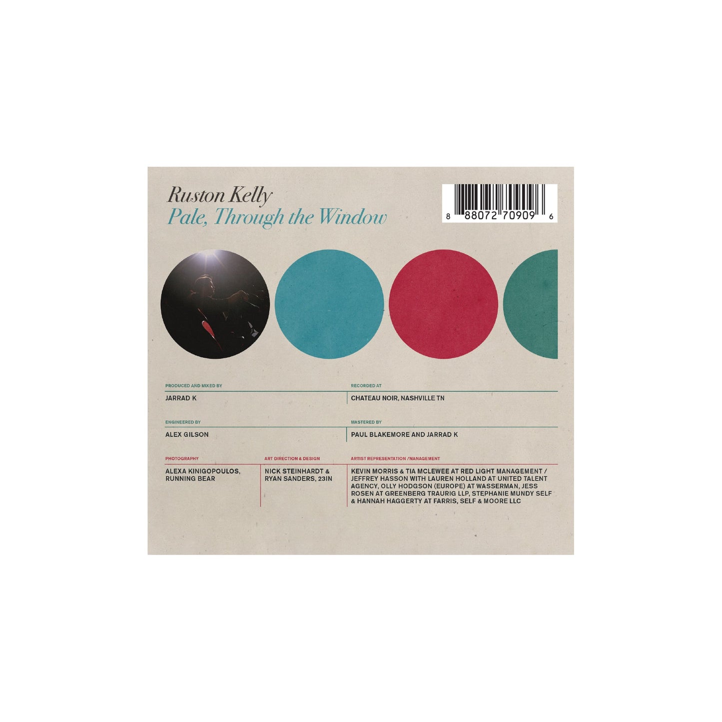 Pale, Through the Window - Music CD