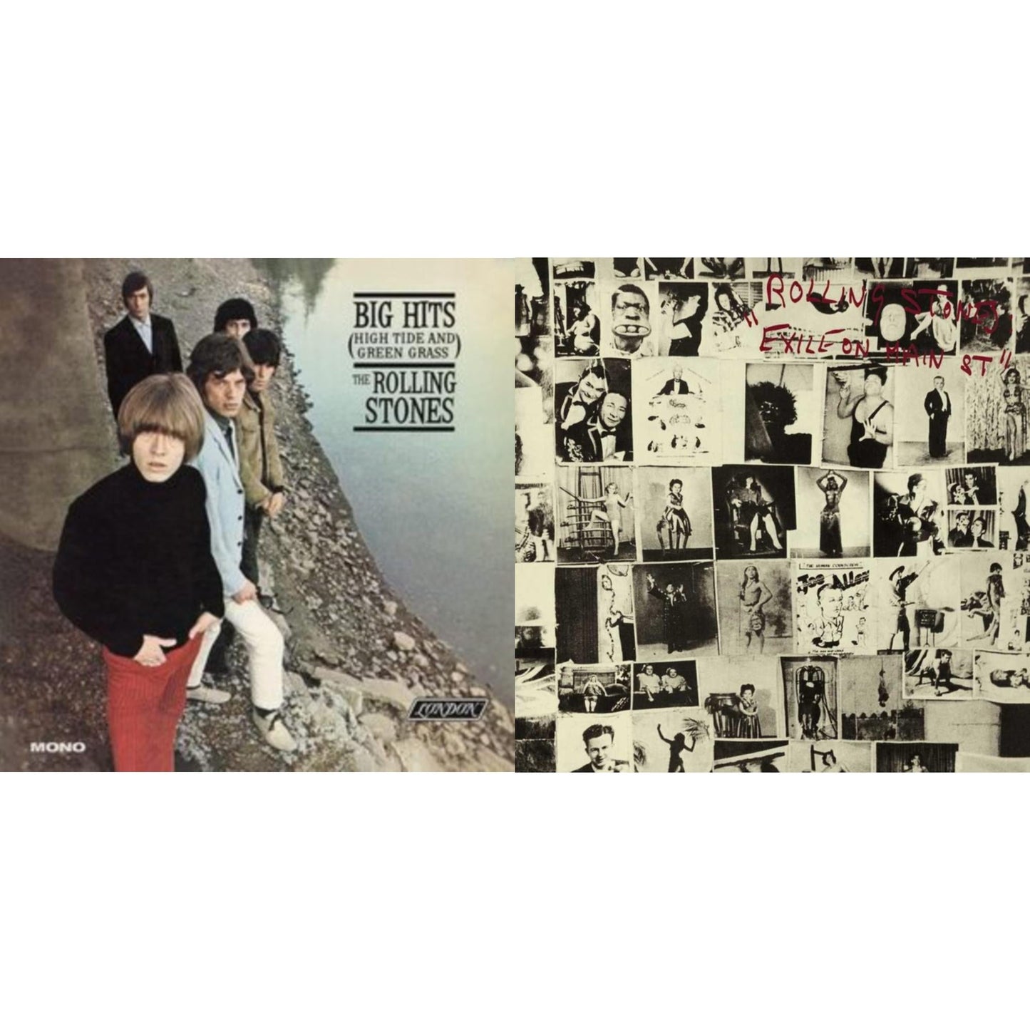 Rolling Stones - Big Hits (High Tide Green Grass LP Vinyl) & Exile On Main Street (2LP)