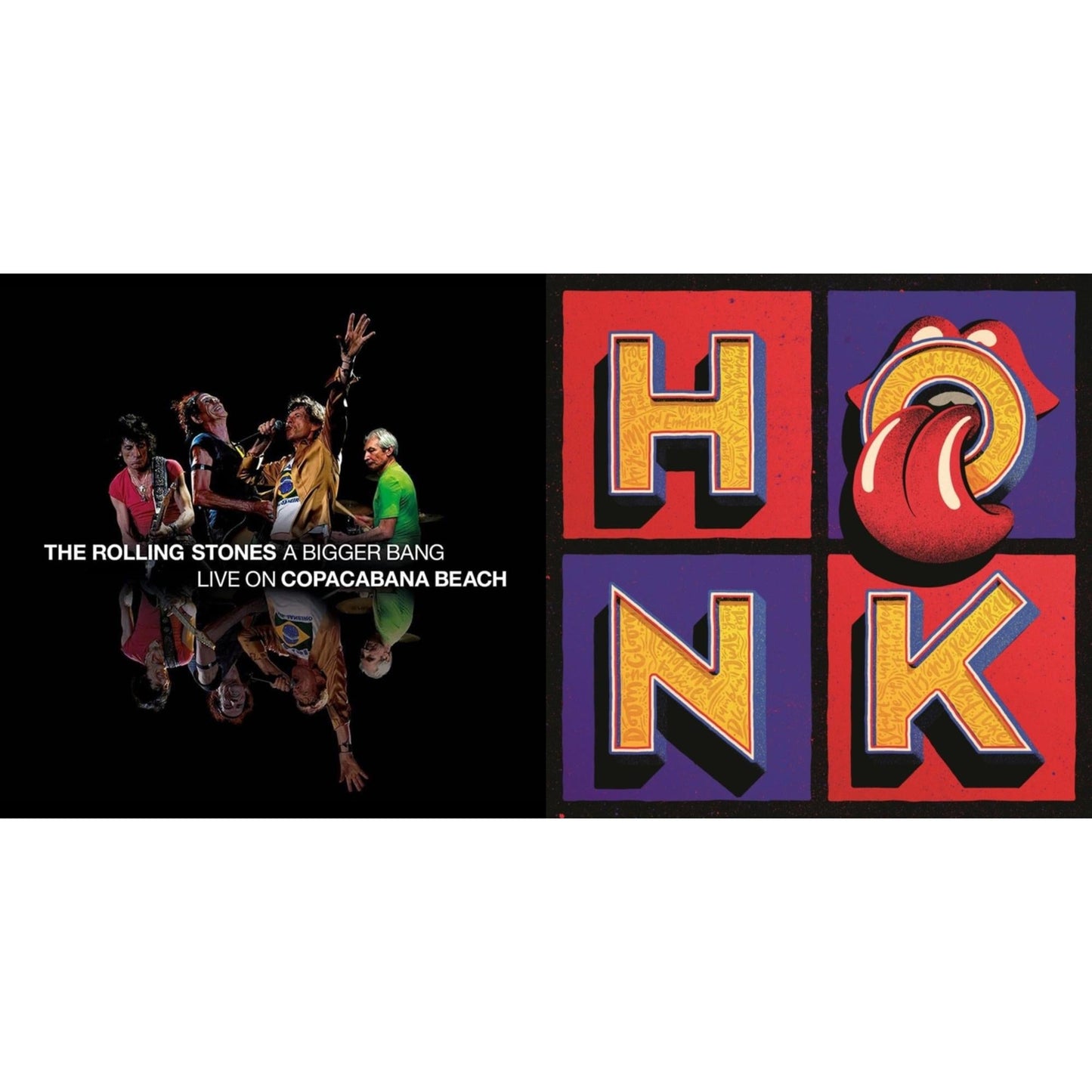 Rolling Stones - Bigger Bang Live On Copacabana Beach (Multi Color Vinyl/3LP) & Honk (Translucent Red Vinyl/2LP)