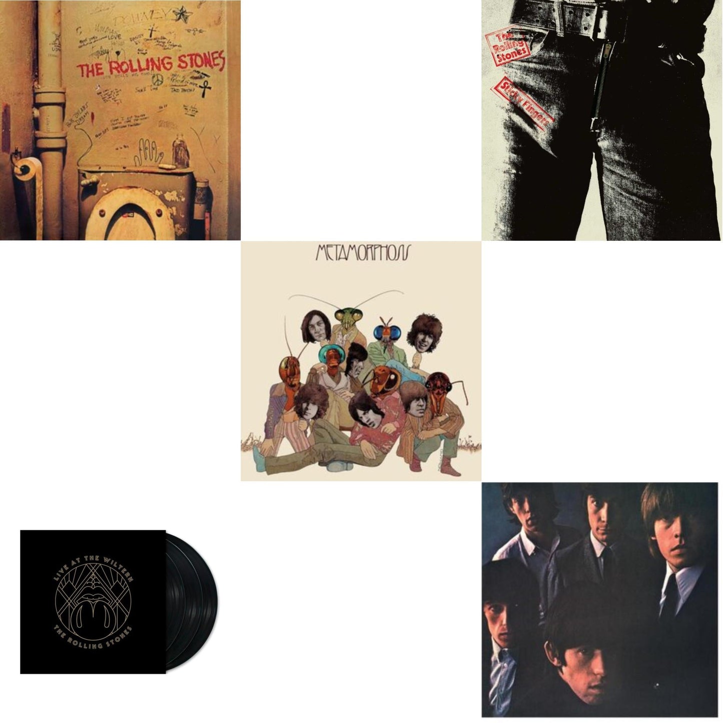 Rolling Stones - Beggars Banquet & Rolling Stones No.2 (180G) & Metamorphosis & Live At The Wiltern (3LP) & Sticky Fingers