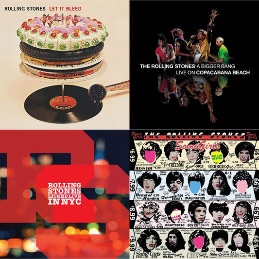 Rolling Stones - Let It Bleed (50Th Anniversary Edition) & Bigger Bang Live On Copacabana Beach (Multi Color Vinyl/3LP) & Licked Live In Nyc (White Vinyl/3LP) & Some Girls
