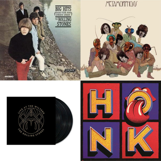 Rolling Stones - Big Hits (High Tide Green Grass LP Vinyl) & Metamorphosis & Live At The Wiltern (3LP) & Honk (Translucent Red Vinyl/2LP)