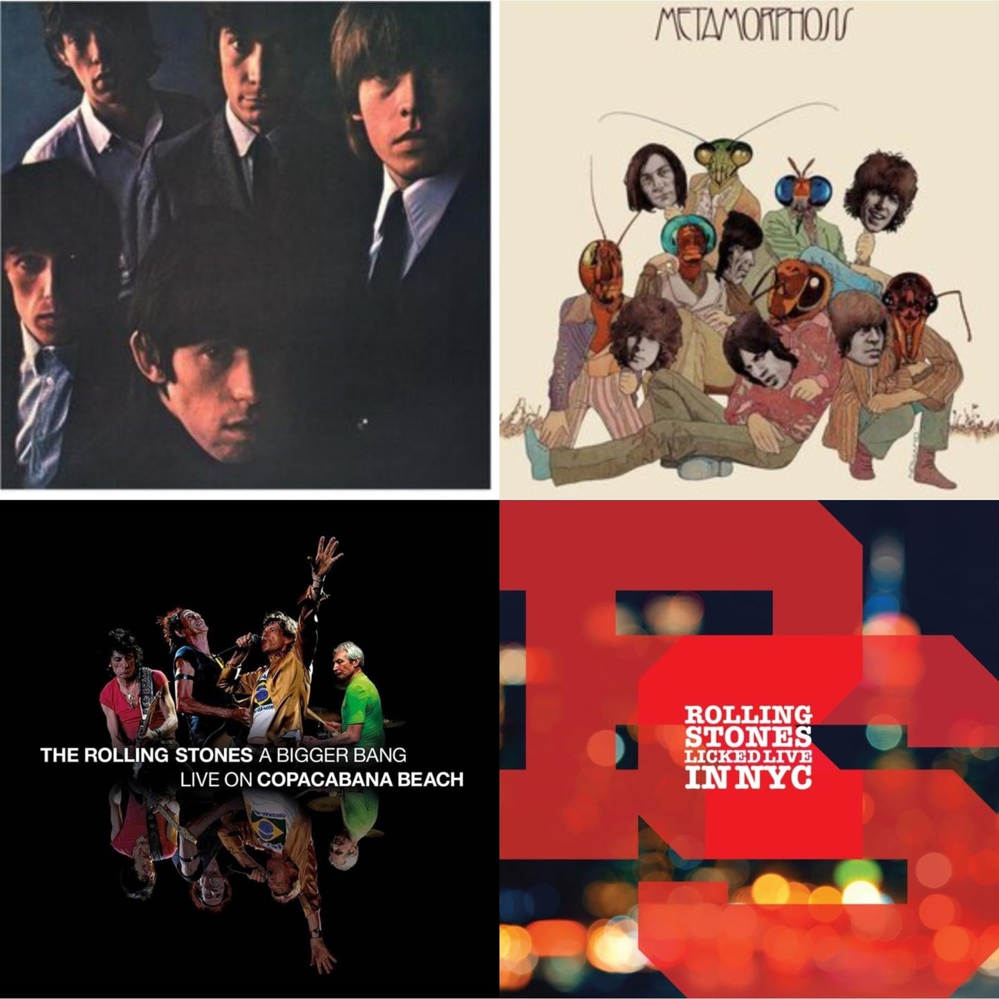 Rolling Stones - Rolling Stones No.2 (180G) & Metamorphosis & Bigger Bang Live On Copacabana Beach (Multi Color Vinyl/3LP) & Licked Live In Nyc (White Vinyl/3LP)