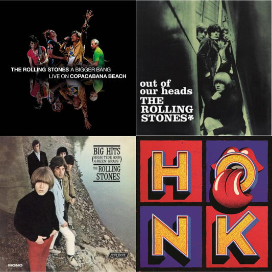Rolling Stones - Out Of Our Heads (Uk) & Big Hits (High Tide Green Grass LP Vinyl) & Bigger Bang Live On Copacabana Beach (Multi Color Vinyl/3LP) & Honk (Translucent Red Vinyl/2LP)