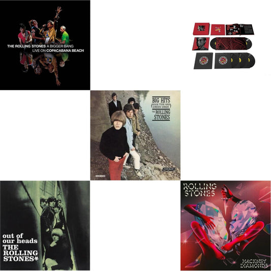 Rolling Stones - Out Of Our Heads (Uk) & Big Hits (High Tide Green Grass LP Vinyl) & Bigger Bang Live On Copacabana Beach (Multi Color Vinyl/3LP) & Tattoo You (2021 Remaster/5LP Box Set) & Hackney Diamonds