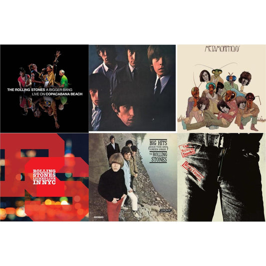 Rolling Stones - Rolling Stones No.2 (180G) & Big Hits (High Tide Green Grass LP Vinyl) & Metamorphosis & Bigger Bang Live On Copacabana Beach (Multi Color Vinyl/3LP) & Licked Live In Nyc (White Vinyl/3LP) & Sticky Fingers
