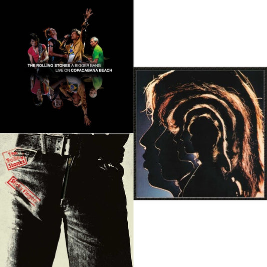 Rolling Stones - Hot Rocks 1964-1971 (2LP) & Bigger Bang Live On Copacabana Beach (Multi Color Vinyl/3LP) & Sticky Fingers