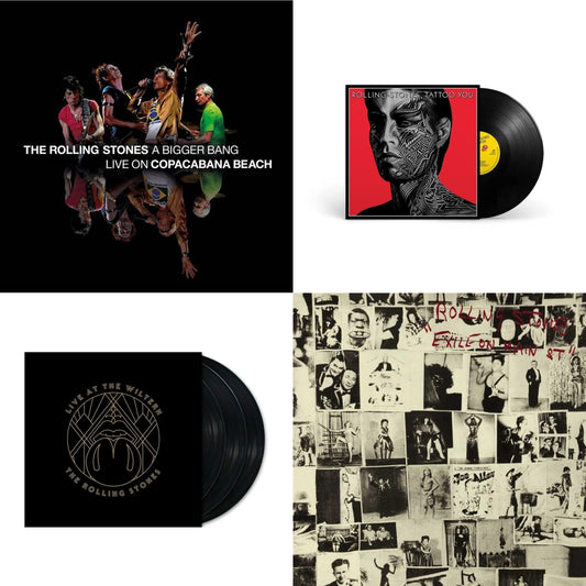 Rolling Stones - Bigger Bang Live On Copacabana Beach (Multi Color Vinyl/3LP) & Tattoo You (2021 Remaster) & Live At The Wiltern (3LP) & Exile On Main Street (2LP)