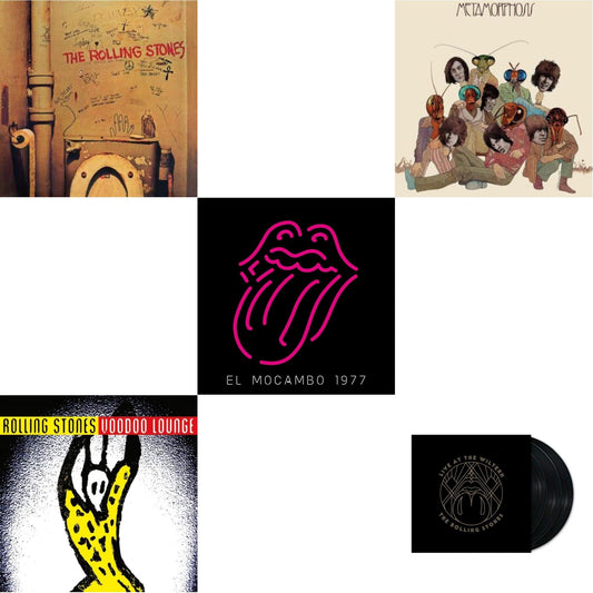Rolling Stones - Beggars Banquet & Metamorphosis & Live At The El Mocambo (4LP) & Live At The Wiltern (3LP) & Voodoo Lounge (30Th Anniversary) (Red/Yellow Vinyl/2LP)
