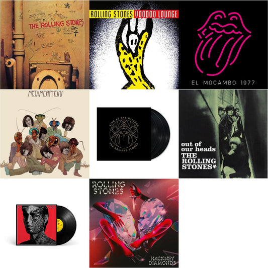 Rolling Stones - Beggars Banquet & Out Of Our Heads (Uk) & Metamorphosis & Tattoo You (2021 Remaster) & Live At The El Mocambo (4LP) & Hackney Diamonds & Live At The Wiltern (3LP) & Voodoo Lounge (30Th Anniversary) (Red/Yellow Vinyl/2LP)