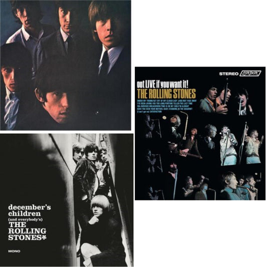 Rolling Stones - Rolling Stones No.2 (180G) & December's Children (& Everybody's) & Got Live If You Want It! - LP Vinyl Bundle