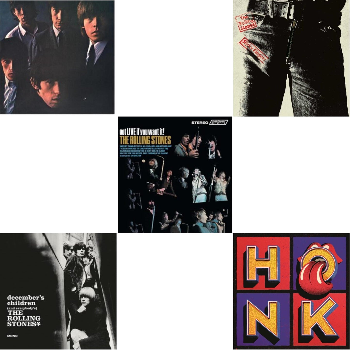 Rolling Stones - Rolling Stones No.2 (180G) & December's Children (& Everybody's) & Got Live If You Want It! & Sticky Fingers & Honk (Translucent Red Vinyl/2LP)