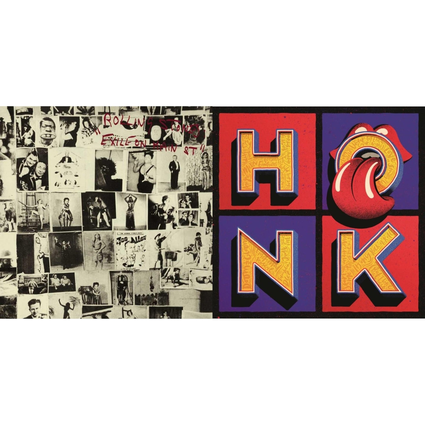 Rolling Stones - Exile On Main Street (2LP) & Honk (Translucent Red Vinyl/2LP)