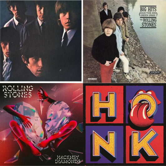 Rolling Stones - Rolling Stones No.2 (180G) & Big Hits (High Tide Green Grass LP Vinyl) & Hackney Diamonds & Honk (Translucent Red Vinyl/2LP)