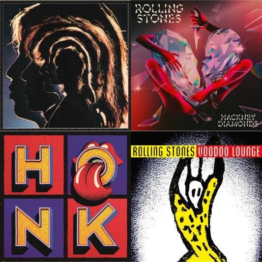 Rolling Stones - Hot Rocks 1964-1971 (2LP) & Hackney Diamonds & Voodoo Lounge (30Th Anniversary) (Red/Yellow Vinyl/2LP) & Honk (Translucent Red Vinyl/2LP)