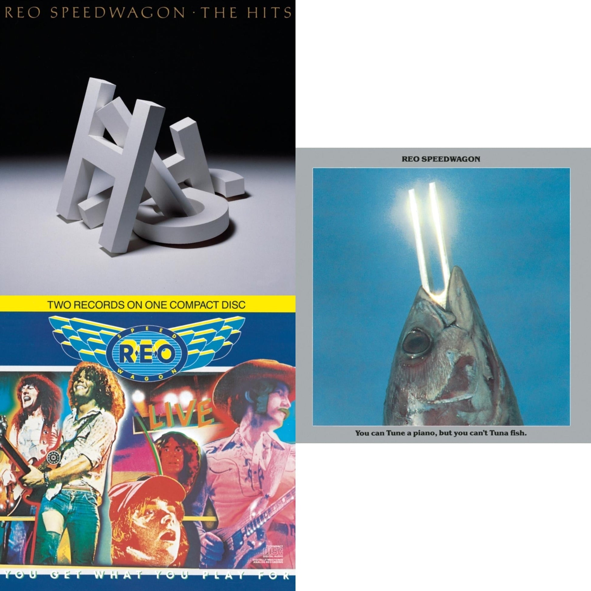 Reo Speedwagon - Hits & Live: You Get What You Play For & You Can Tune A Piano But You Can't Tuna Fish - CD Bundle