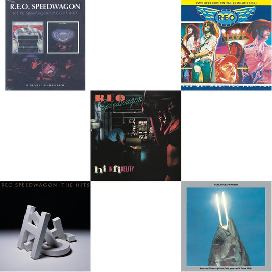 Reo Speedwagon - Reo Speedwagon / Reo 2 (Remastered) & Hits & Hi Infidelity & Live: You Get What You Play For & You Can Tune A Piano But You Can't Tuna Fish - CD Bundle