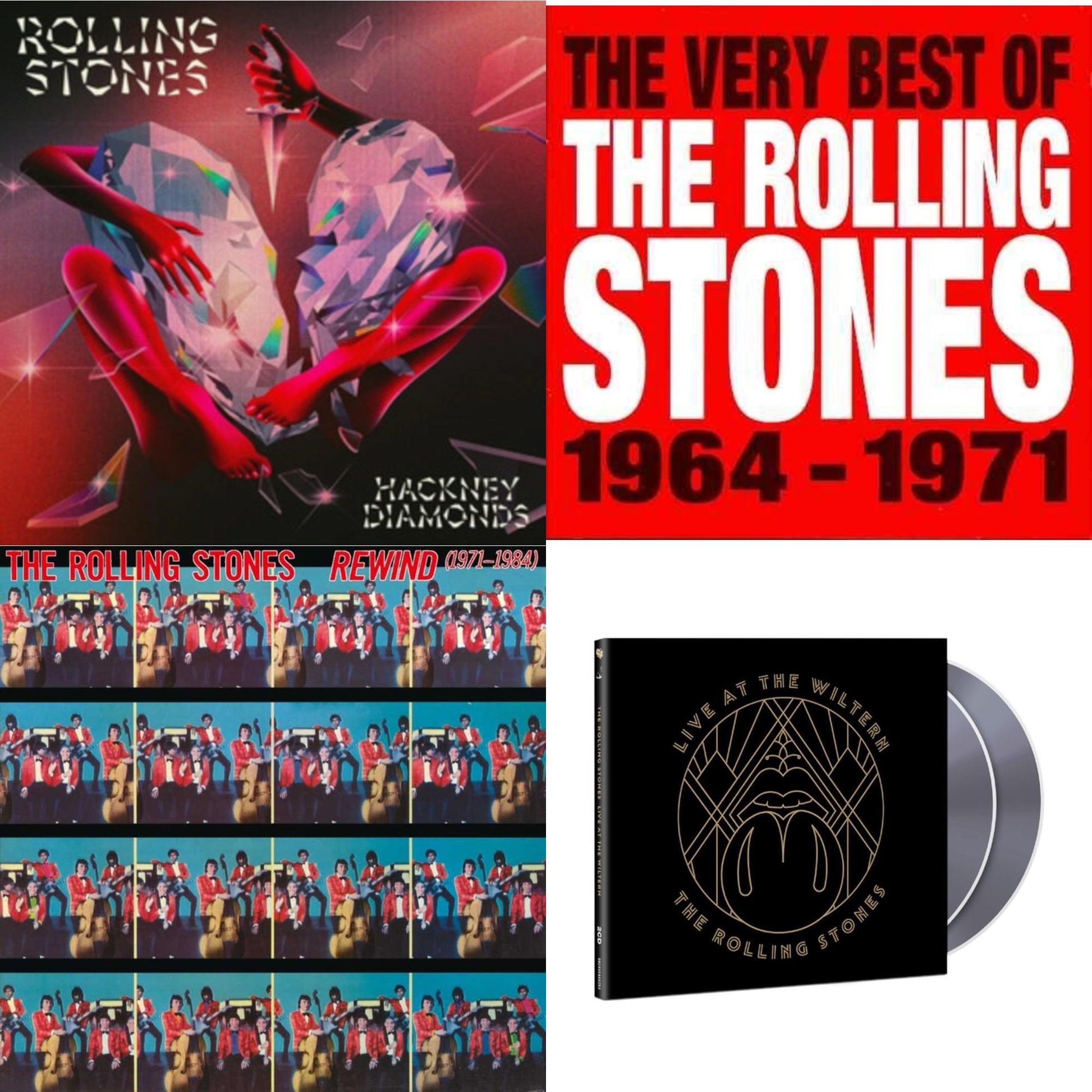 Rolling Stones - Very Best Of The Rolling Stones 1964 -1971 & Rewind (1971-1984) (Super High Material CD) & Live At The Wiltern (2CD) & Hackney Diamonds