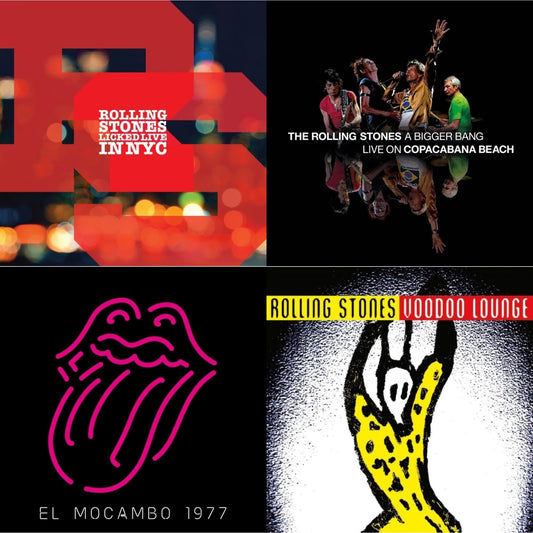 Rolling Stones - Bigger Bang Live On Copacabana Beach (Multi Color Vinyl/3LP) & Live At The El Mocambo (4LP) & Licked Live In Nyc (White Vinyl/3LP) & Voodoo Lounge (30Th Anniversary) (Red/Yellow Vinyl/2LP)