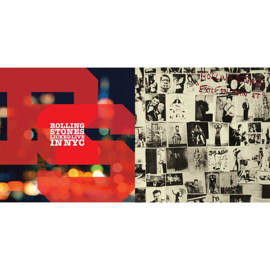 Rolling Stones - Licked Live In Nyc (White Vinyl/3LP) & Exile On Main Street (2LP)