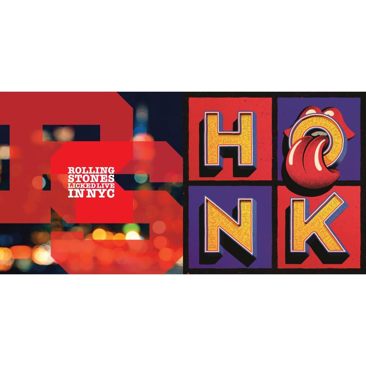 Rolling Stones - Licked Live In Nyc (White Vinyl/3LP) & Honk (Translucent Red Vinyl/2LP)