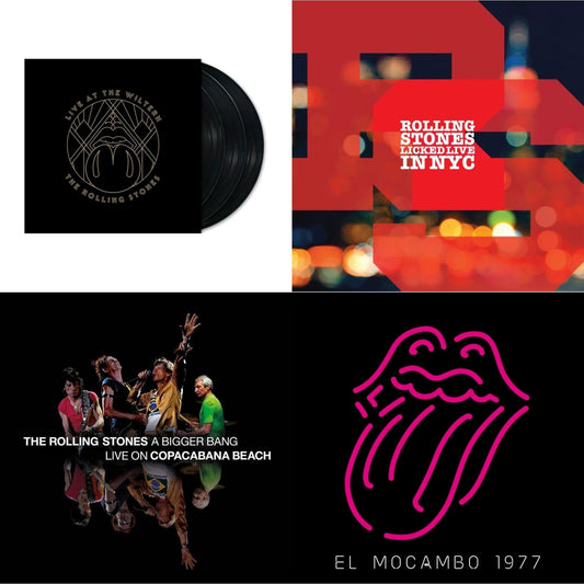 Rolling Stones - Bigger Bang Live On Copacabana Beach (Multi Color Vinyl/3LP) & Live At The El Mocambo (4LP) & Licked Live In Nyc (White Vinyl/3LP) & Live At The Wiltern (3LP)