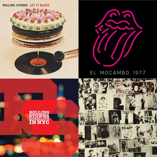 Rolling Stones - Let It Bleed (50Th Anniversary Edition) & Live At The El Mocambo (4LP) & Licked Live In Nyc (White Vinyl/3LP) & Exile On Main Street (2LP)