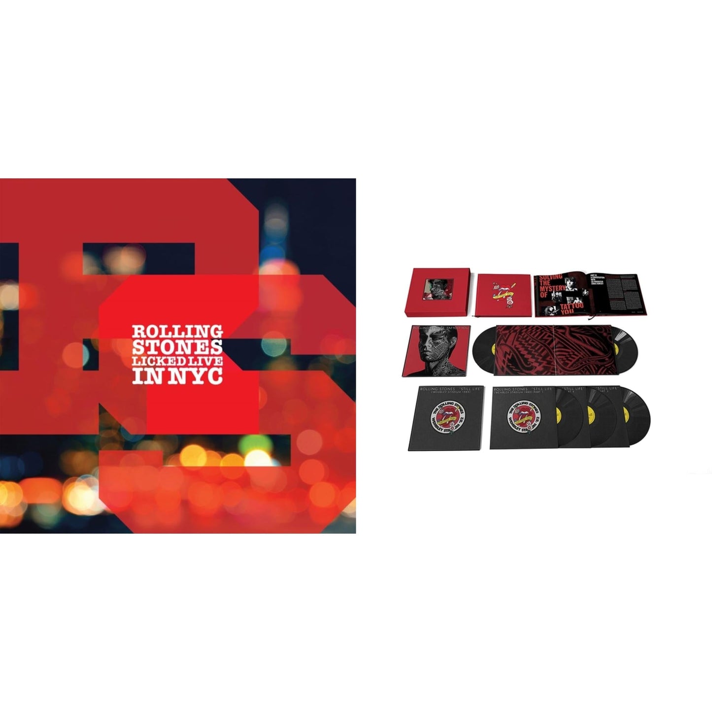 Rolling Stones - Tattoo You (2021 Remaster/5LP Box Set) & Licked Live In Nyc (White Vinyl/3LP)