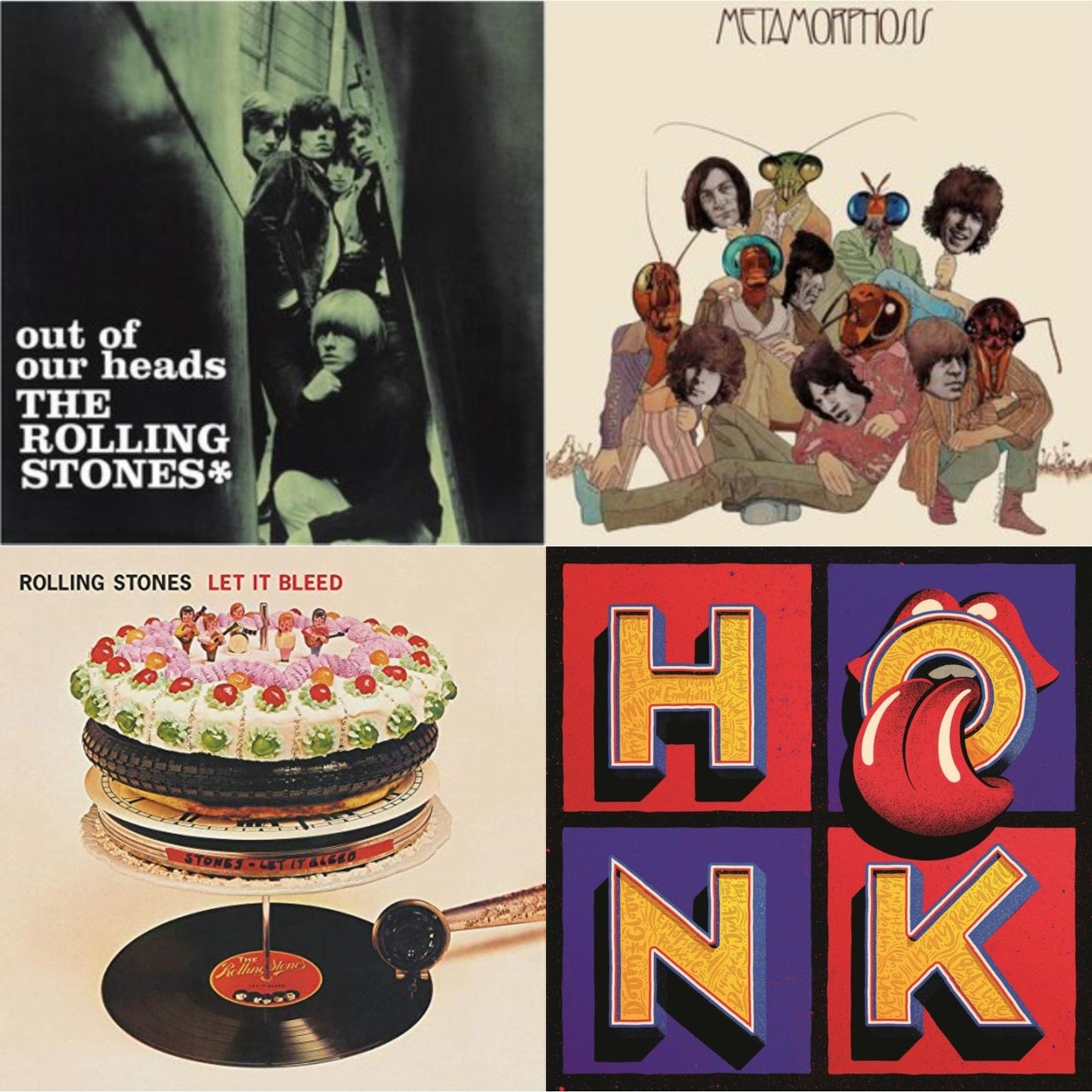Rolling Stones - Out Of Our Heads (Uk) & Metamorphosis & Let It Bleed (50Th Anniversary Edition) & Honk (Translucent Red Vinyl/2LP)