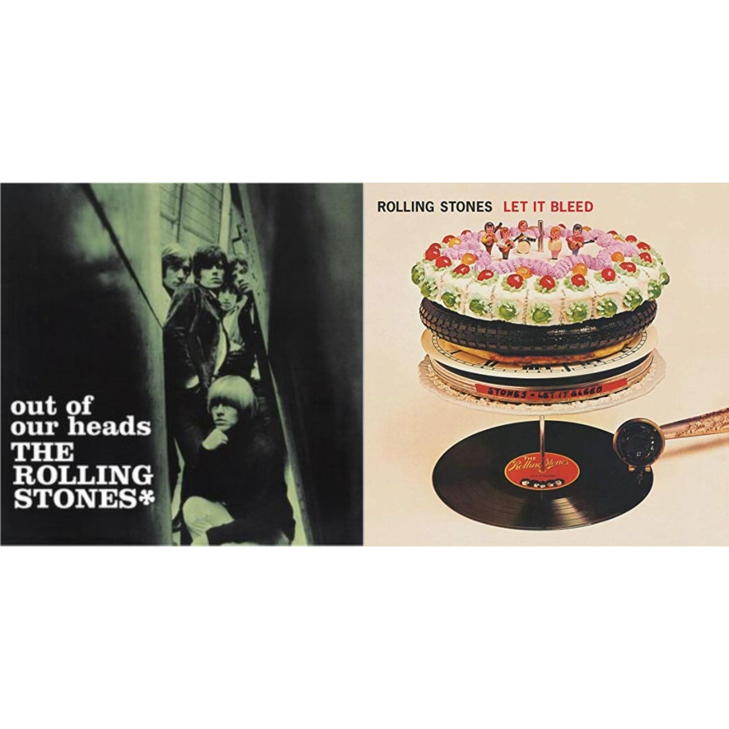 Rolling Stones - Out Of Our Heads (Uk) & Let It Bleed (50Th Anniversary Edition) - LP Vinyl Bundle