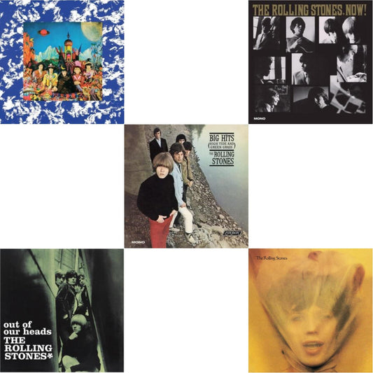 Rolling Stones - Their Satanic Majesties Request & Out Of Our Heads (Uk) & Big Hits (High Tide Green Grass LP Vinyl) & Rolling Stones, Now! & Goats Head Soup (2LP 2020 Deluxe Edition)