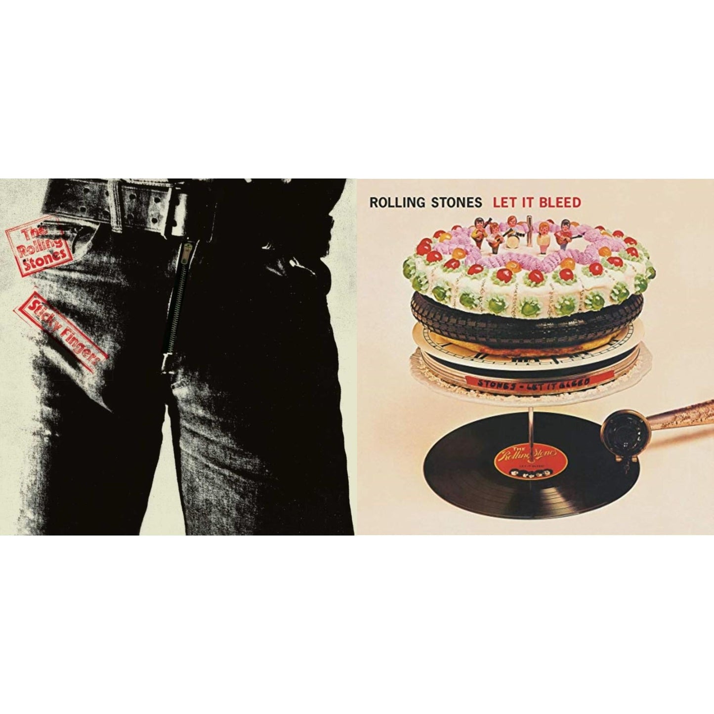 Rolling Stones - Let It Bleed (50Th Anniversary Edition) & Sticky Fingers - LP Vinyl Bundle