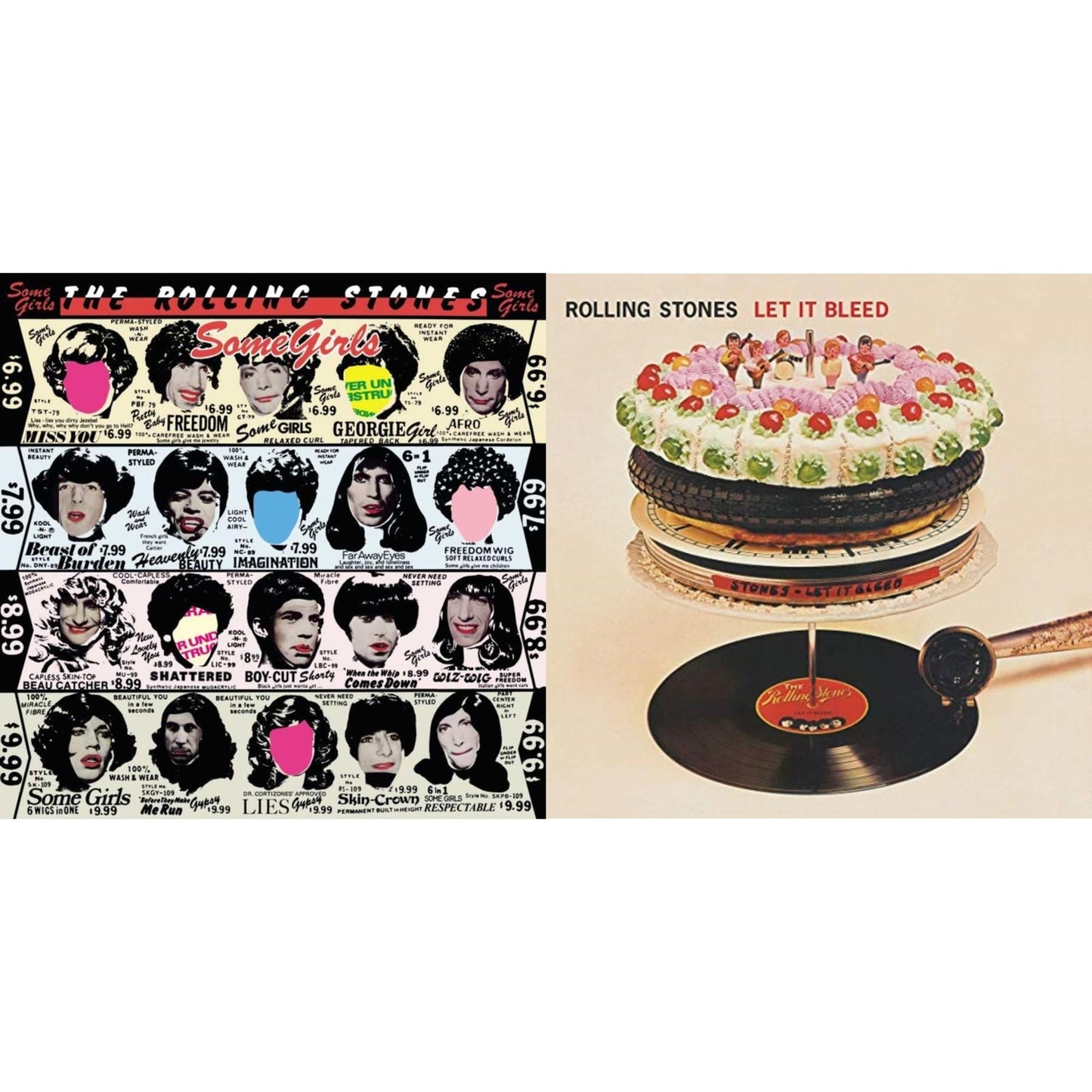 Rolling Stones - Let It Bleed (50Th Anniversary Edition) & Some Girls - LP Vinyl Bundle