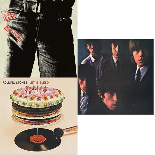 Rolling Stones - Rolling Stones No.2 (180G) & Let It Bleed (50Th Anniversary Edition) & Sticky Fingers - LP Vinyl Bundle