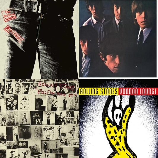 Rolling Stones - Rolling Stones No.2 (180G) & Voodoo Lounge (30Th Anniversary) (Red/Yellow Vinyl/2LP) & Sticky Fingers & Exile On Main Street (2LP)